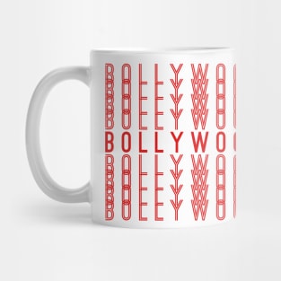 Bollywood Hindi Indian Movies Repeating Red Text Gift Mug